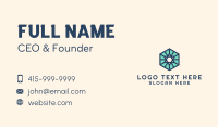 Simple Hexagon Star Business Card Design