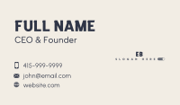 Black Business Wordmark Business Card Image Preview