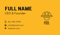 Minimalist Hard Hat Laborer Business Card Image Preview