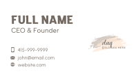 Feminine Watercolor Wordmark Business Card Image Preview