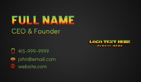 Reggae Bar Music Business Card Design