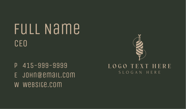 Thread Bobbin Tailoring Business Card Design Image Preview