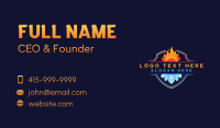 Flame Ice HVAC Business Card Preview