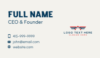 Patriotic American Eagle Business Card Preview