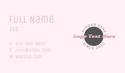 Retro Circle Company Business Card Image Preview