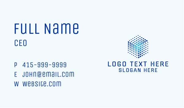 Digital Cube Technology  Business Card Design Image Preview