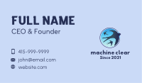 Blue Flying Birds  Business Card Image Preview