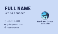 Blue Flying Birds  Business Card Image Preview