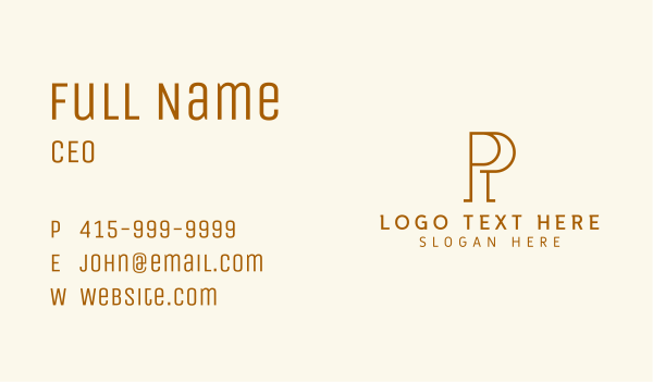 Legal Publishing Firm Letter P Business Card Design Image Preview