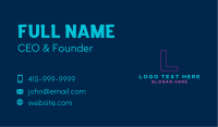 Generic Outline Lettermark Business Card Image Preview