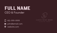 Premium Flower Lettermark Business Card Image Preview