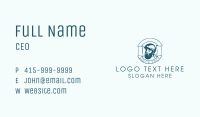 Blue Hipster Man  Business Card Image Preview