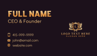 Luxury Royal Shield Business Card Preview