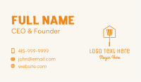 Orange Spatula House Restaurant Business Card Image Preview