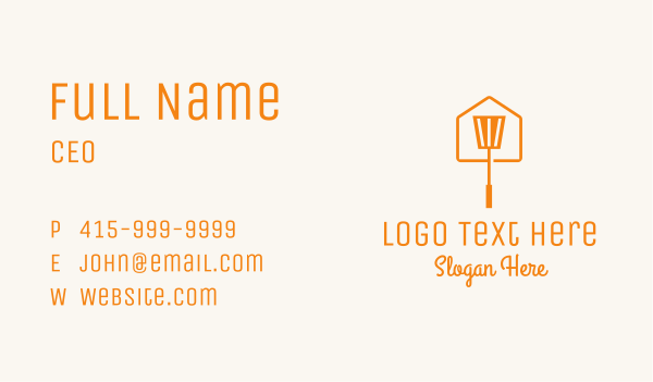 Orange Spatula House Restaurant Business Card Design Image Preview