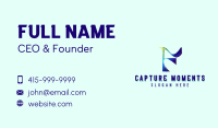 Creative Y2k Letter F Business Card Image Preview
