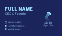 Blue Jellyfish Business Card Image Preview