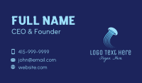 Blue Jellyfish Business Card Design