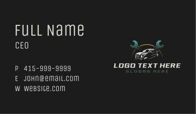 Pickup Truck Transportation  Business Card Image Preview
