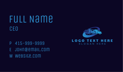 Mover Truck Courier Business Card Image Preview