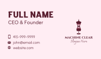 Fashion Mannequin Corset  Business Card Design