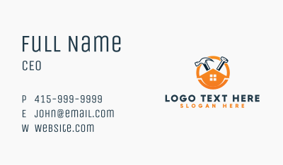 House Carpentry Builder Business Card Image Preview