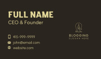 Candle Wax Lamp Business Card Design