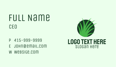 Eco Lawn Grass Business Card