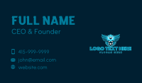 Blue Eagle Hawk Soccer Business Card Preview