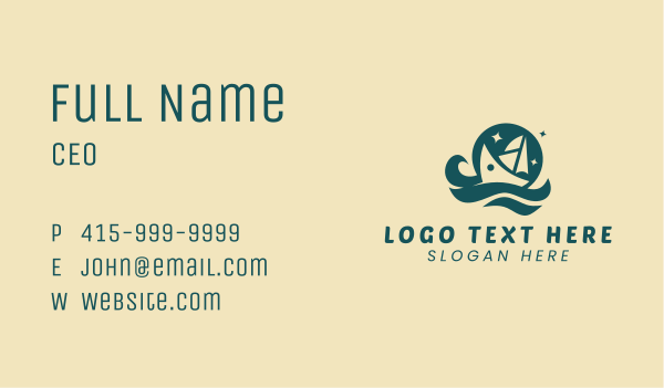 Ocean Yacht Cruise Business Card Design Image Preview