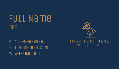 Gold Bird Marketing Business Card Image Preview