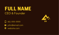 Desert Pyramid Letter M Business Card Image Preview
