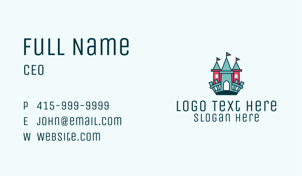 Playroom Castle Circus  Business Card Design Image Preview