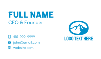 Blue Mountain Oval Business Card Preview