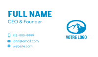 Blue Mountain Oval Business Card Image Preview