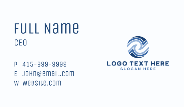 Generic Wave Business Business Card Design Image Preview