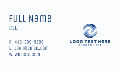 Generic Wave Business Business Card Image Preview