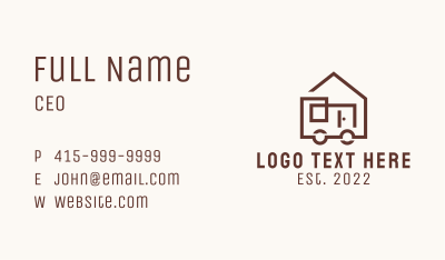 Tiny House Cabin  Business Card Image Preview