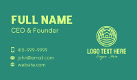 Green Eco House Cabin Business Card Design
