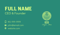 Green Eco House Cabin Business Card Image Preview