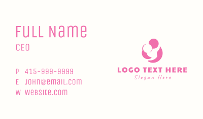 Mother Child Hug Business Card Image Preview