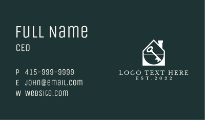 House Key Subdivision  Business Card Image Preview