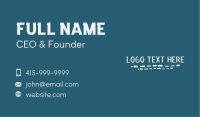 Underline Handwritten Wordmark Business Card Image Preview