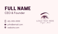 Woman Eyeshadow  Beauty Business Card Image Preview