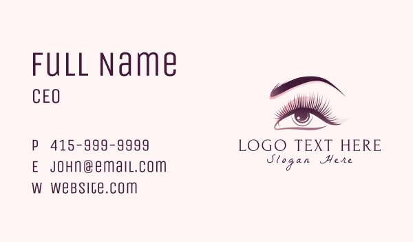 Woman Eyeshadow  Beauty Business Card Design Image Preview