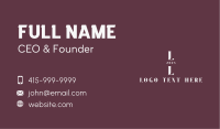 Generic Retro Wordmark Business Card Image Preview