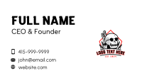 Skull Firearm Weapon Business Card Image Preview