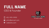 Wolf Beast Gamer Business Card Image Preview