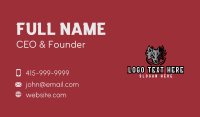 Wolf Beast Gamer Business Card Design