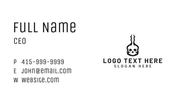 Bottle Skull Poison Business Card Design Image Preview